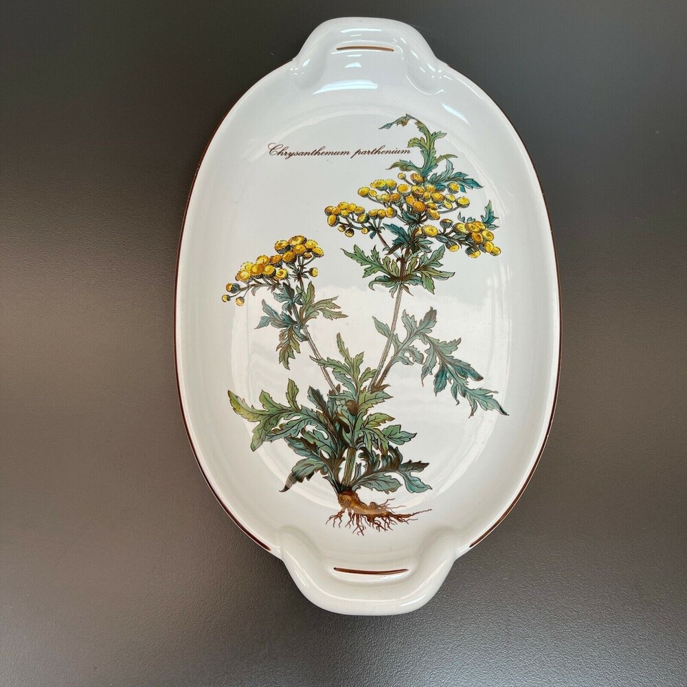 Villeroy & Boch Botanica Chrysanthemum Parthenium Serving Plate Handles 10 3/8" - Picture 2 of 6